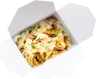 Pasta box poulet et émmental râpé